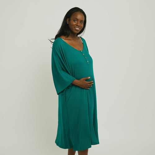 The House Dress, Pregnancy & Postpartum Dress, Eddie Emerald