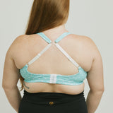 The Glow Nursing Bra [Aqua Polka]