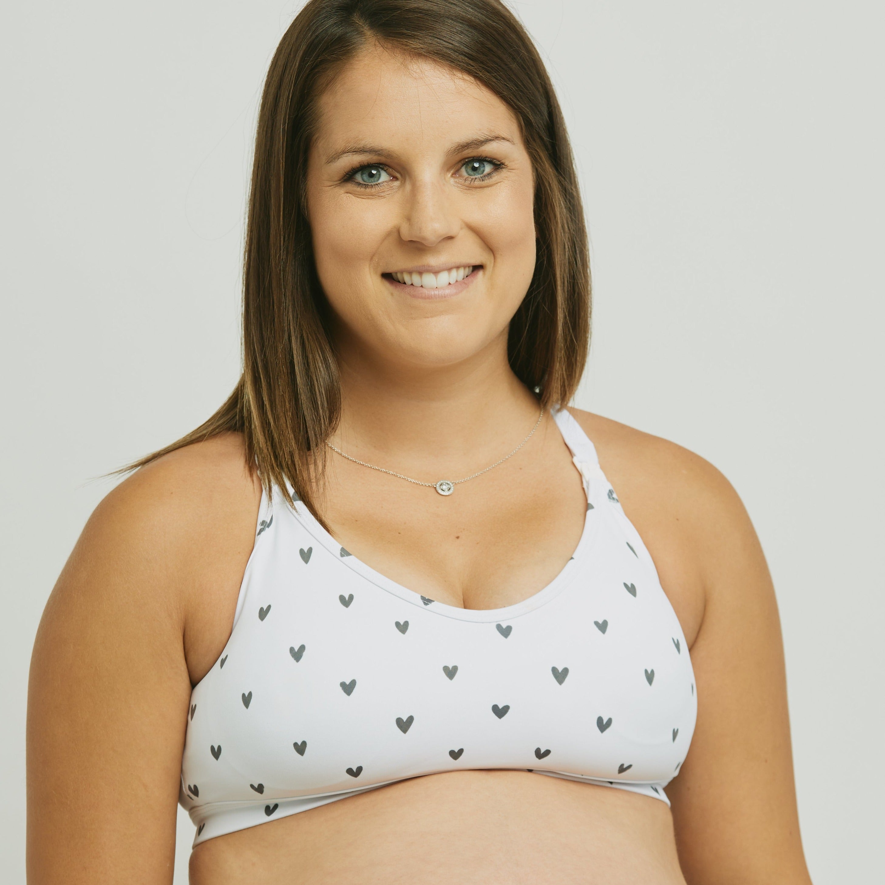 South Beach Maternity nursing mid support sports bra in frosty green, ASOS